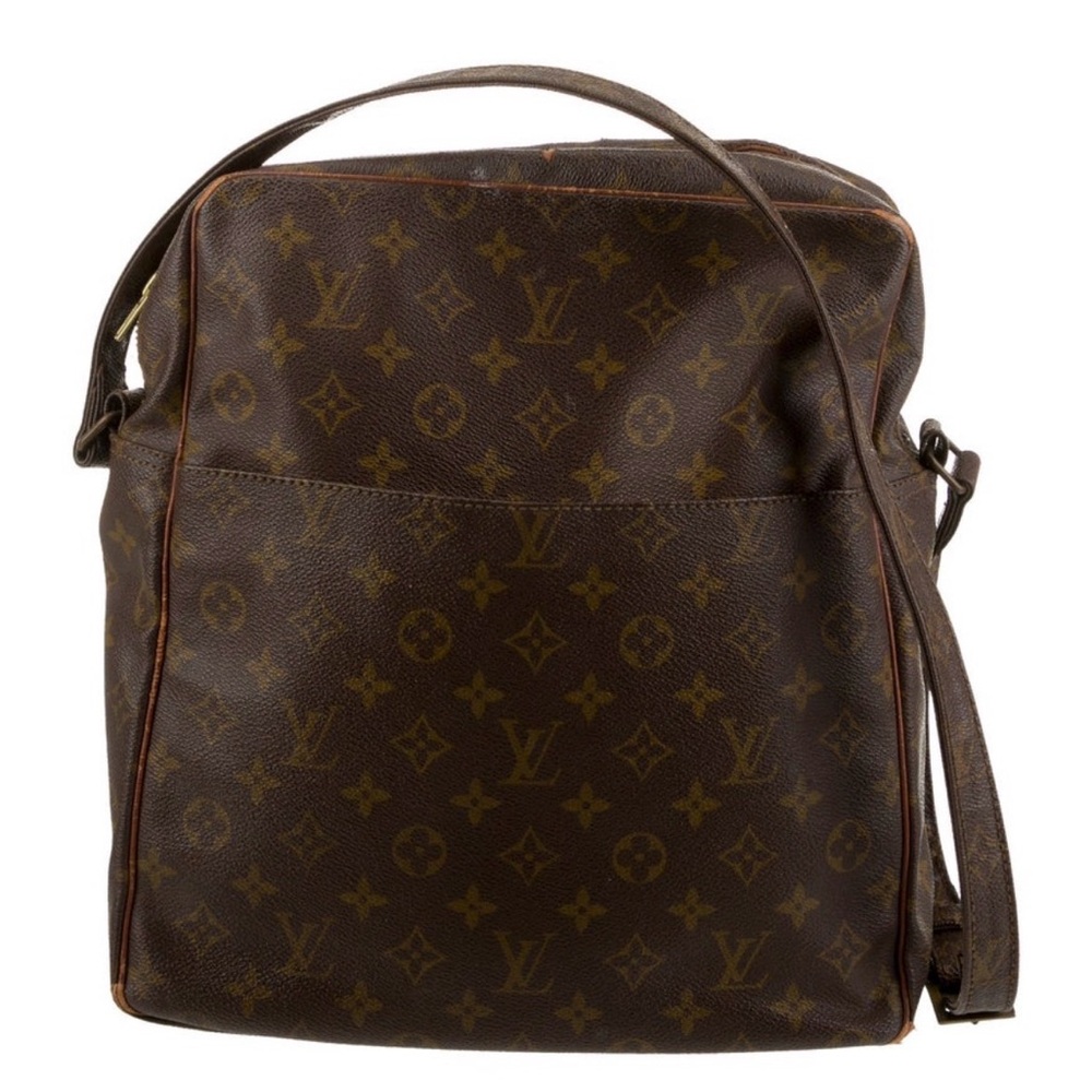 Louis Vuitton Dark Brown Monogram Messenger Crossbody Bag- Vintage